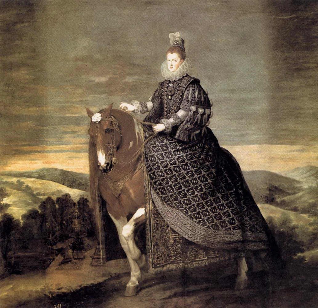 Ritratto della regina Margarita a cavallo - Museo del Prado, Madrid